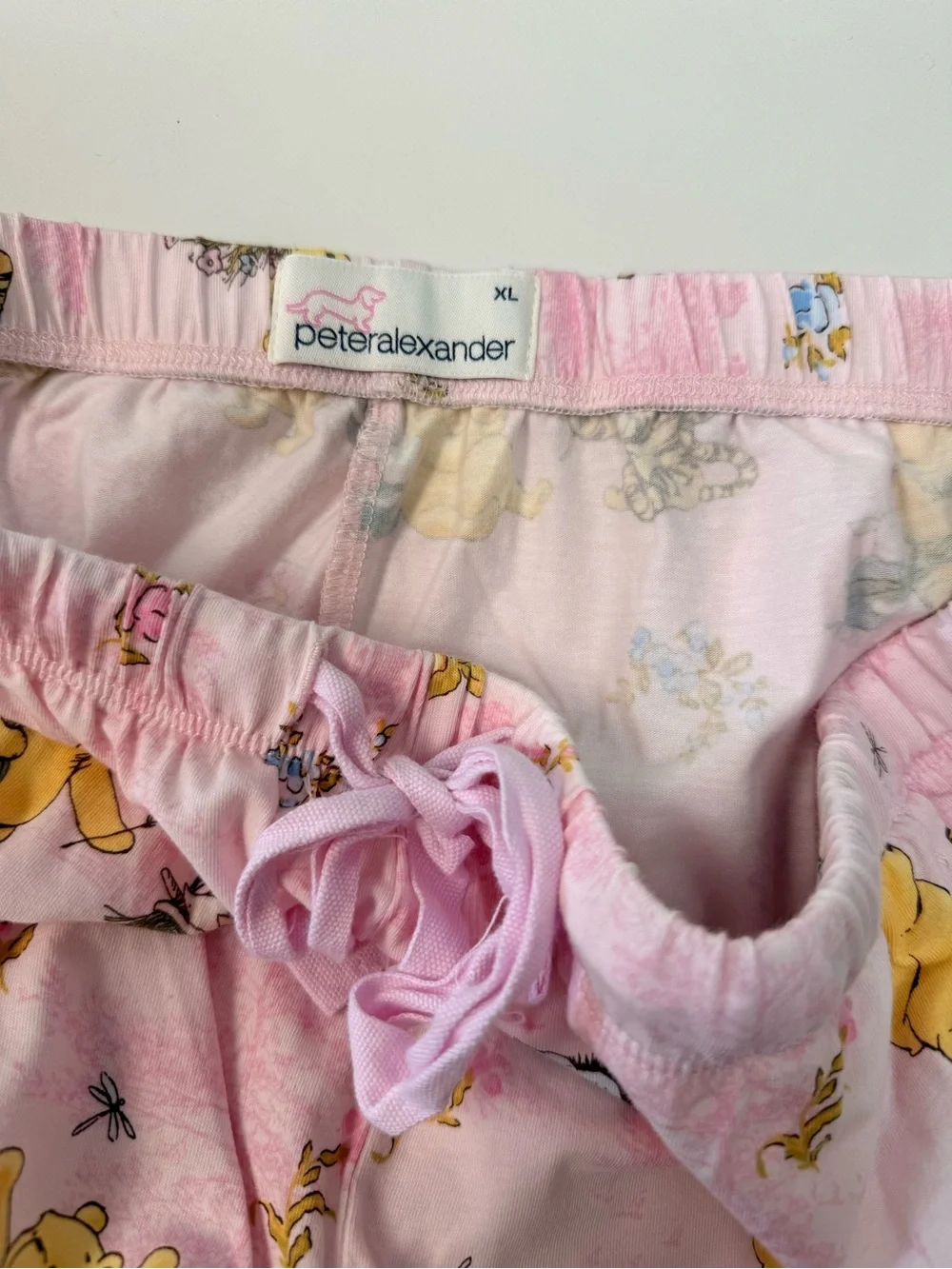 Peter Alexander Disney Winnie the Pooh Pajama Set Pink XL Eeyore Tigger PJs